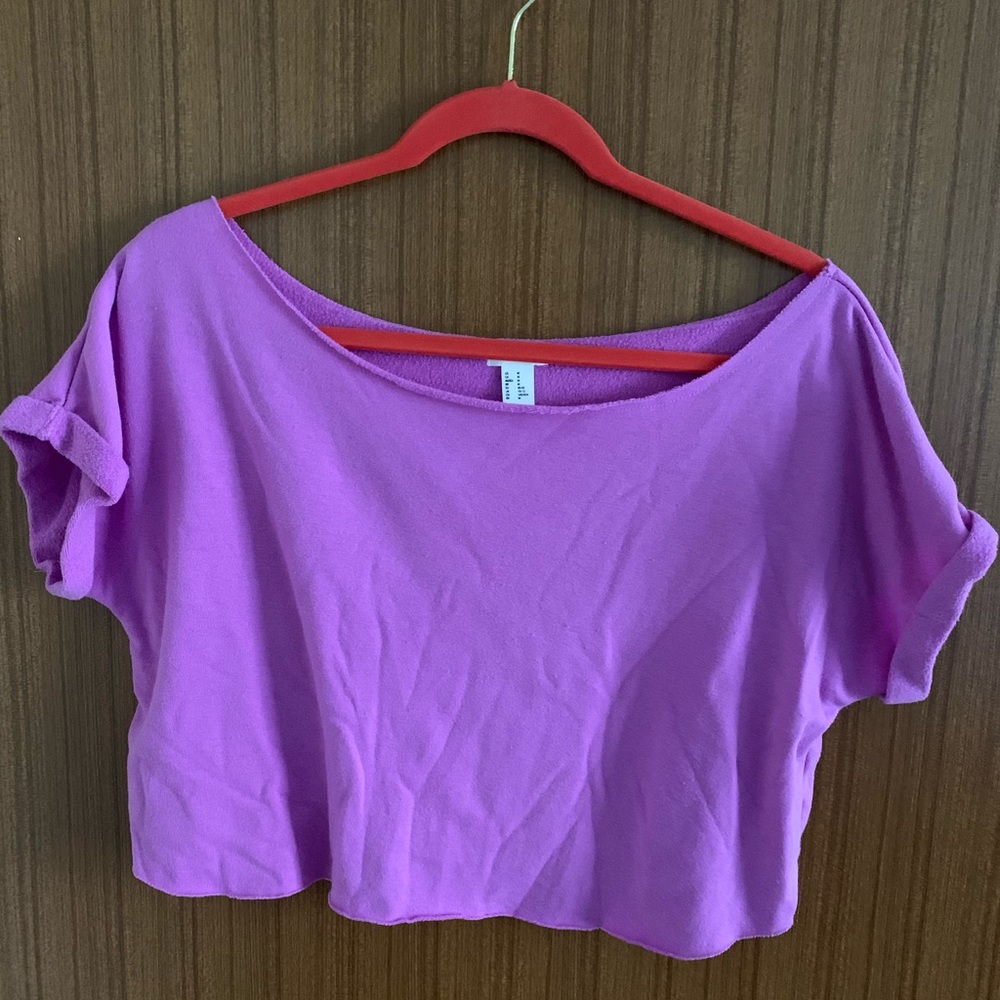Slouchy crop top
